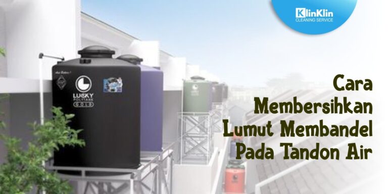 Membersihkan Lumut pada Tandon
