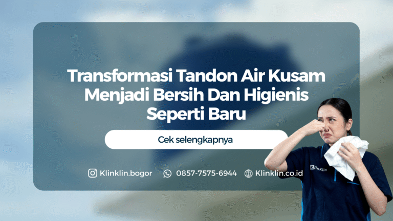 Transformasi Tandon Air Bogor Kusam Menjadi Bersih Seperti Baru